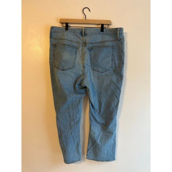J. Crew Mid Rise Flare Cropped Retro Stretch Plus Size Comfortable Jeans Size 34 - Picture 3 of 6